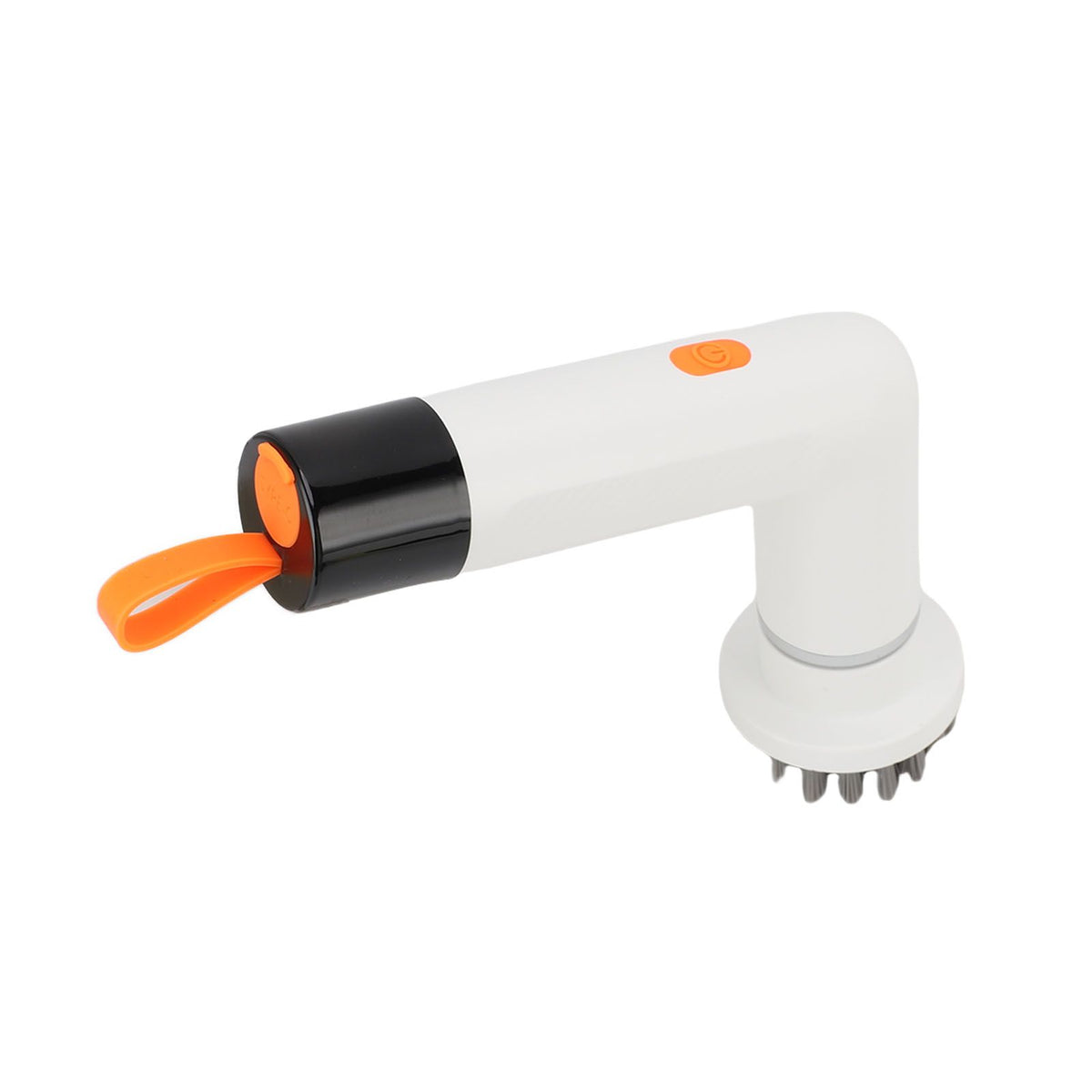 Cordless Cleaning Brush Scrubber IPX7 Water Proof Automatic Bathroom Brush Cleaner with 4 Replaceable Heads 2 Speed Adjustable White