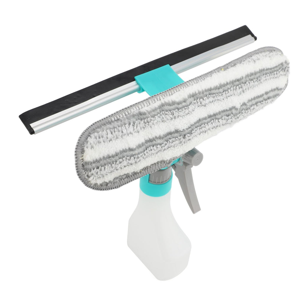Scrub Pad Spray Window Cleaning Tool 4 in 1 Compact Multifunction Window Cleaner for Home