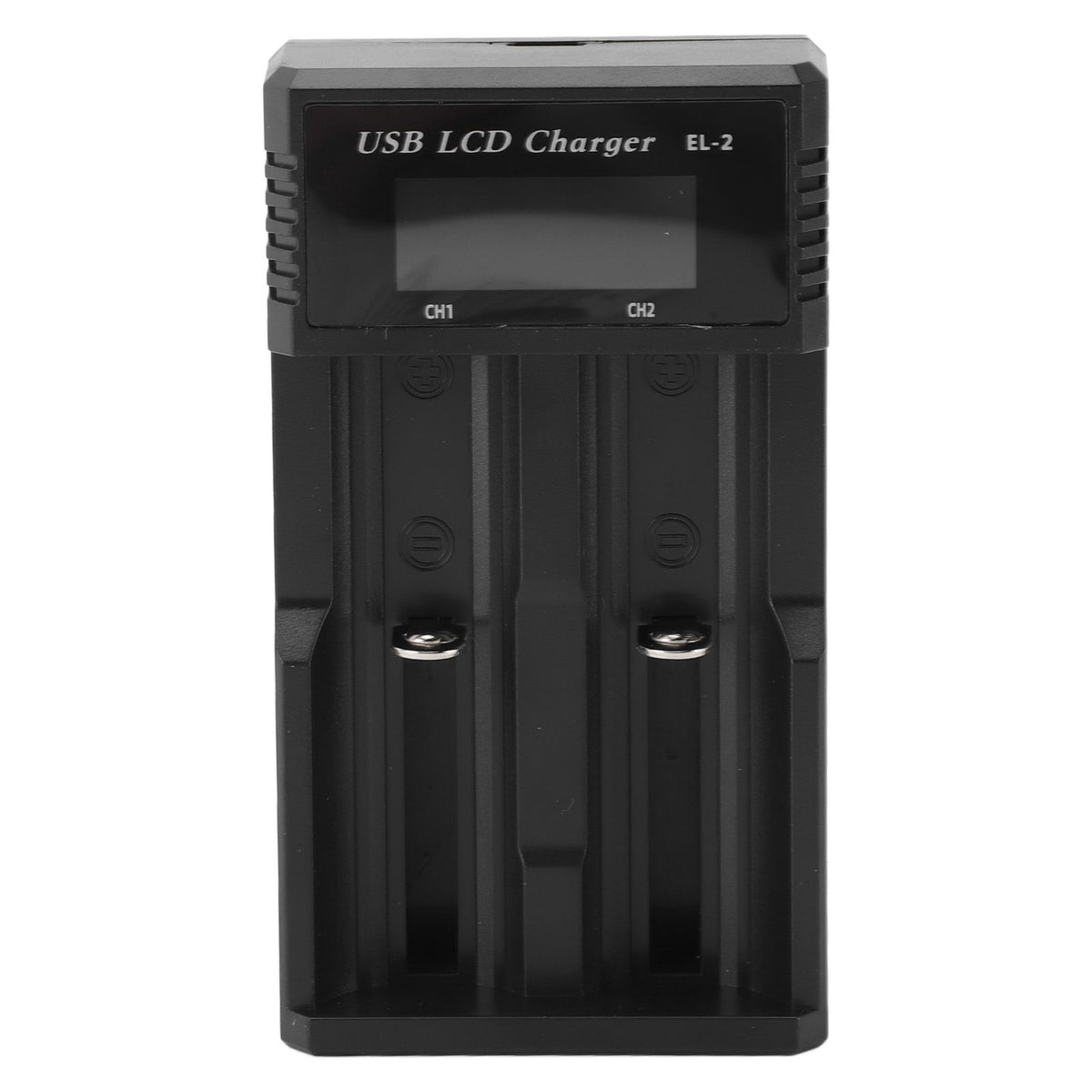 Battery Charger 2 Bay LCD Display Multiple Guard USB Charging Smart Battery Charger for 3.7V Lithium Battery 1.2V Ni MH Ni Cd Battery