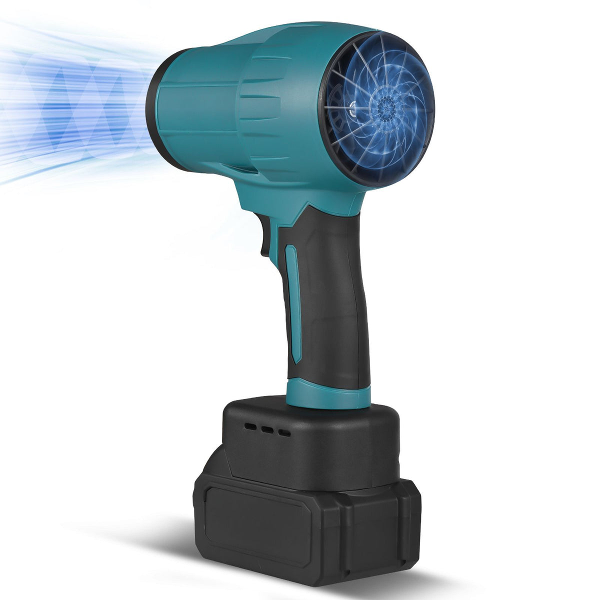 Handheld Electric Air Duster Cordless 35000RPM Stepless Speed Adjustable Jet Dry Blower with Brushless Motor 21V Rechargeable Battery Anti-slip Ergonomic Handle for Home Car Industrial Cleaning