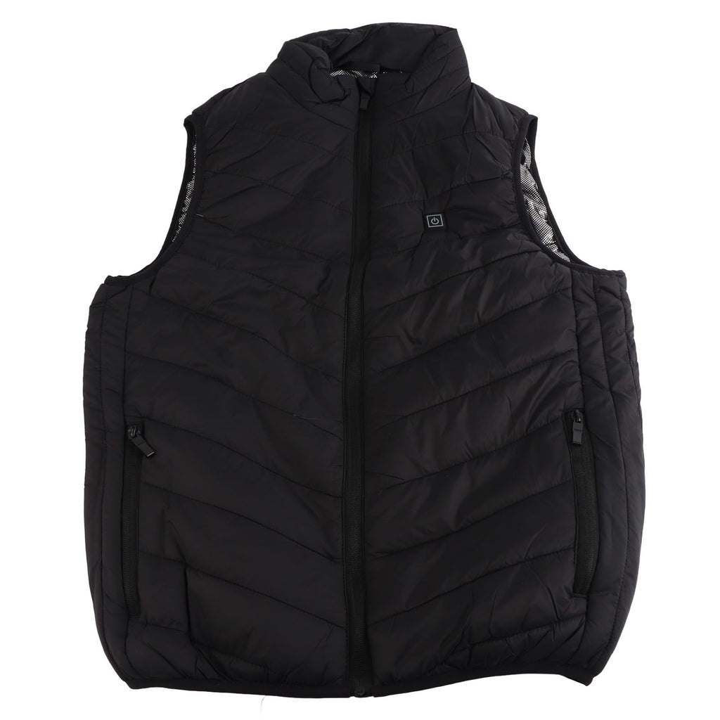 Heated Jacket Unisex 3 Gears Four Zones Heating Polyester Fiber Electric Thermal Vest for Outdoor Winter XL