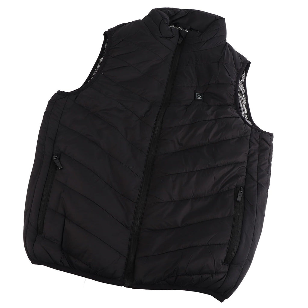 Heated Jacket Unisex 3 Gears Four Zones Heating Polyester Fiber Electric Thermal Vest for Outdoor Winter XL