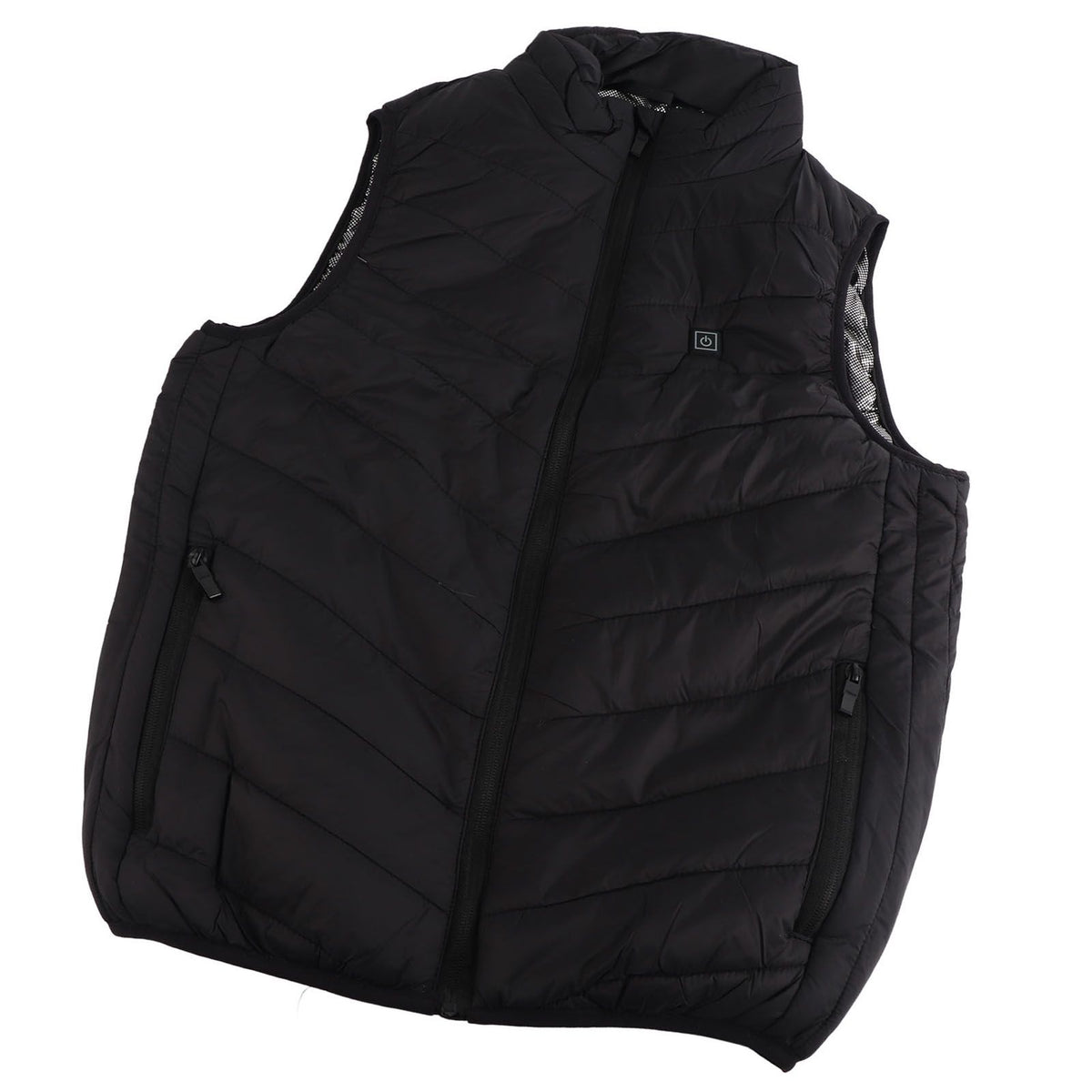 Heated Jacket Unisex 3 Gears Four Zones Heating Polyester Fiber Electric Thermal Vest for Outdoor Winter XL