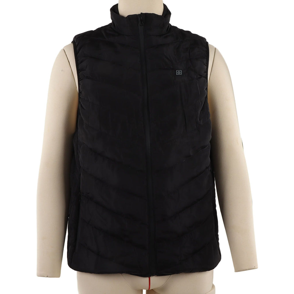 Heated Jacket Unisex 3 Gears Four Zones Heating Polyester Fiber Electric Thermal Vest for Outdoor Winter XL