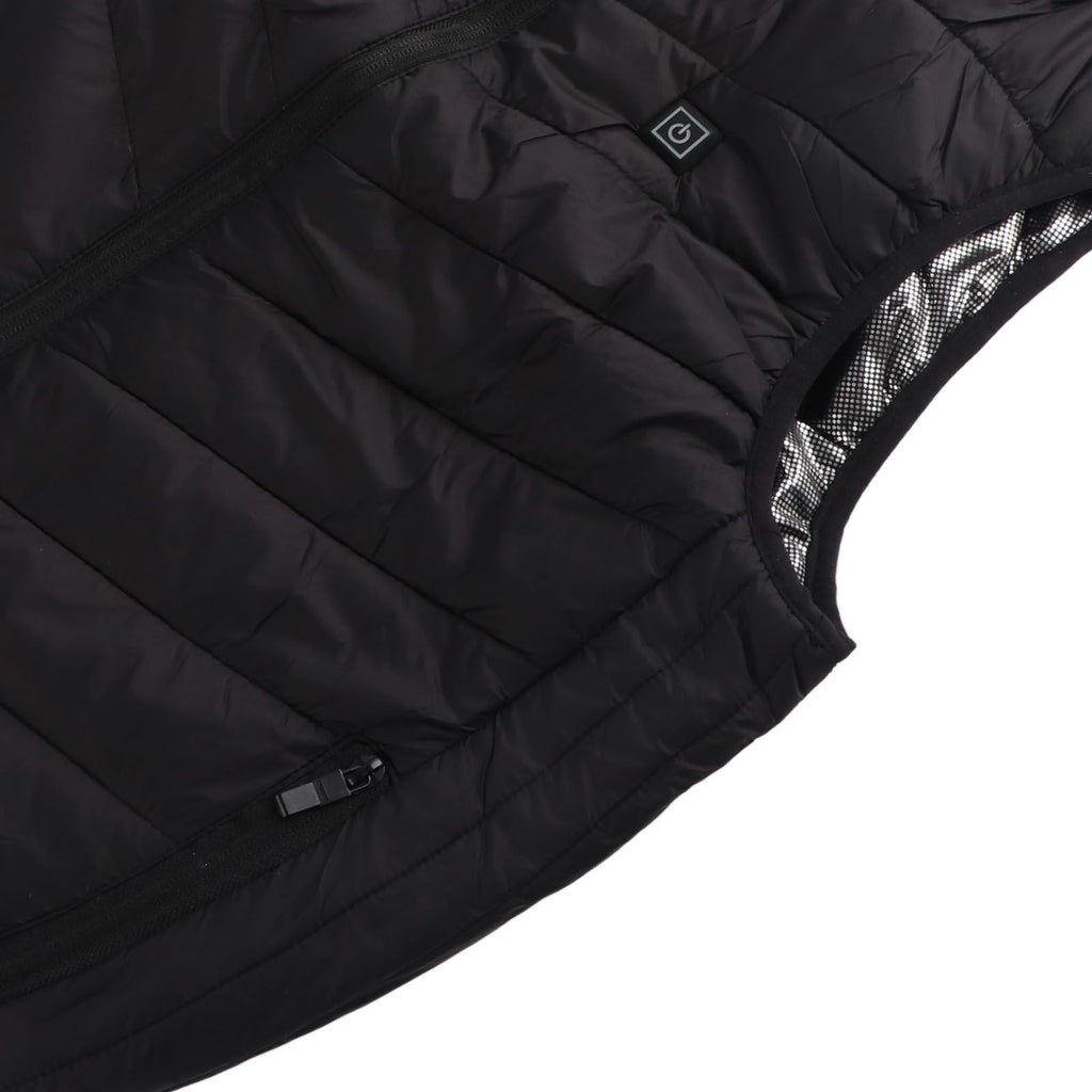 Heated Jacket Unisex 3 Gears Four Zones Heating Polyester Fiber Electric Thermal Vest for Outdoor Winter XL
