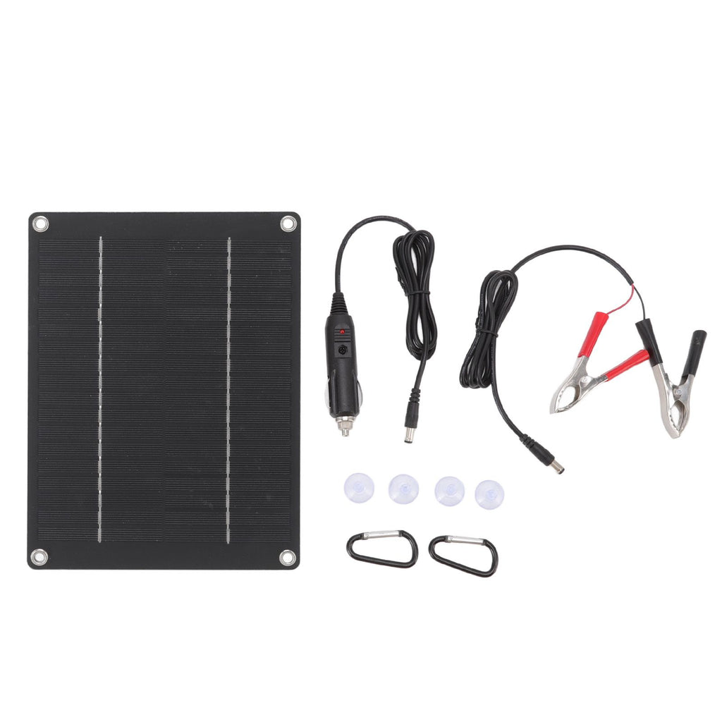 Solar Panel 10W Portable Compact Thin Waterproof Flexible Solar Charging Panel for Car Home Boat 23x17cm