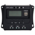 Solar Panel Controller 3 Stage PWM Charging Intelligent Microcontroller ABS Aluminum Plate 12V 24V Solar Charge Controller SEC10(10A)