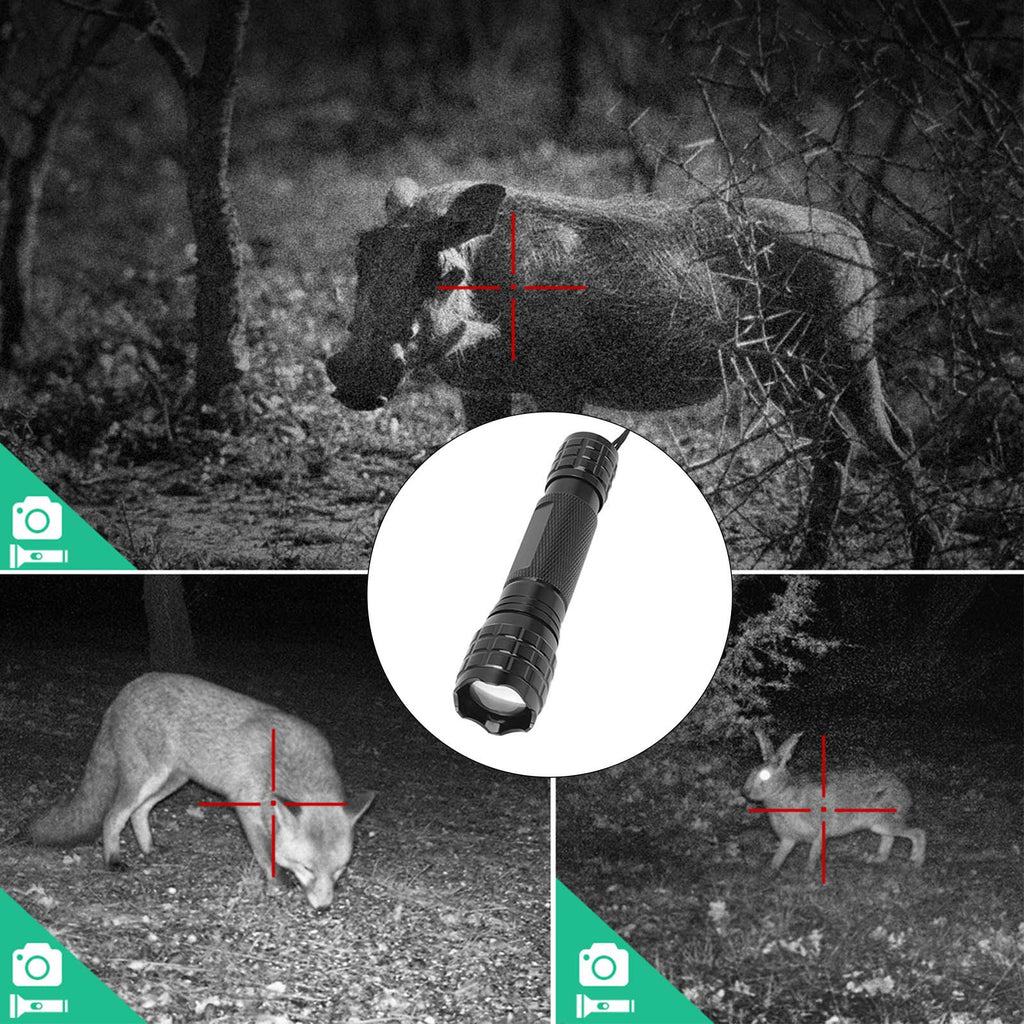 Infrared LED Flashlight Mini Handheld 850nm Zoomable Infrared Night Vision Flashlight for Hunting