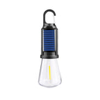Hanging Light Usb Rechargeable Led Camping Lantern Outdoor Tent Lights for Camping Bulbs With Clip Hook Camping Flash Black-B