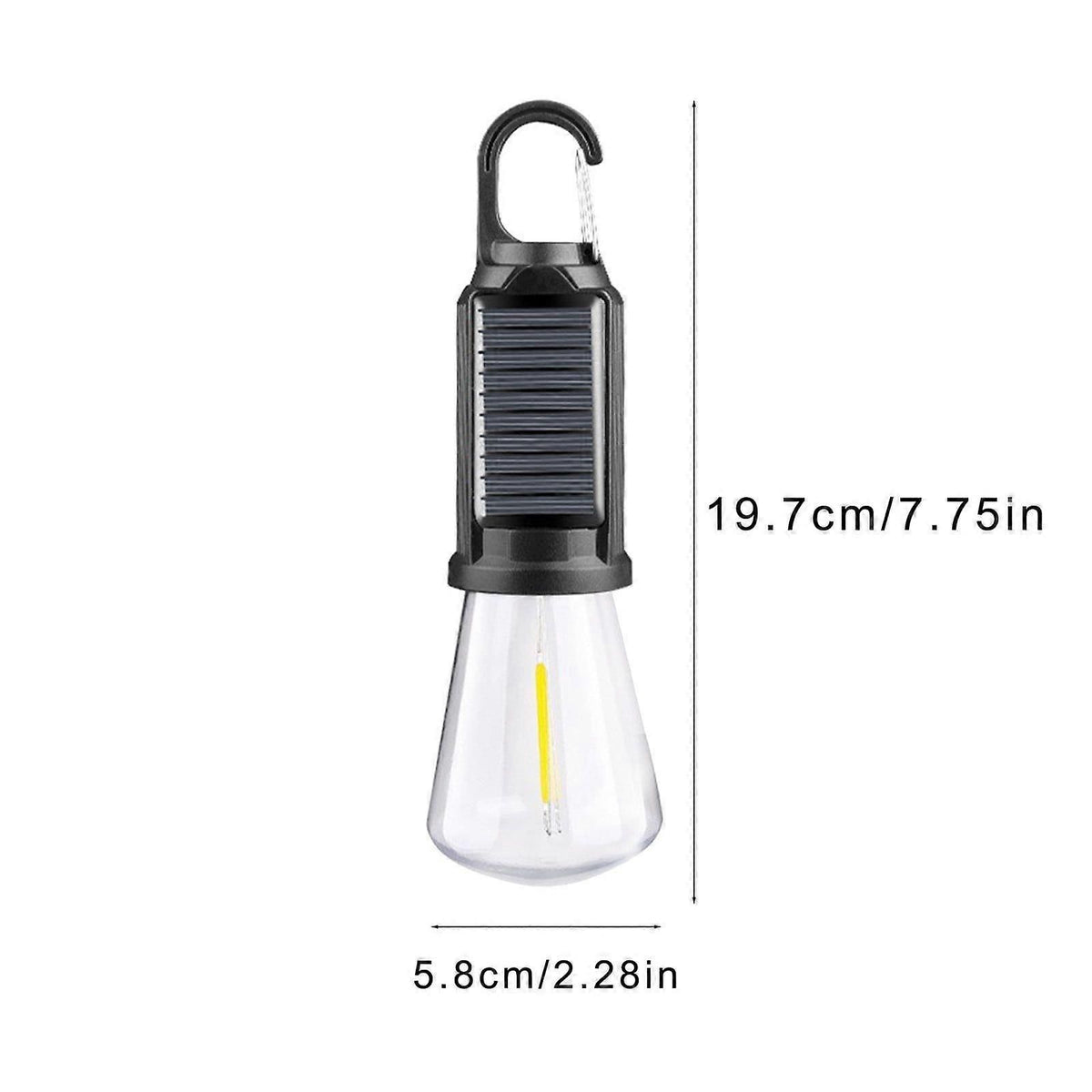 Hanging Light Usb Rechargeable Led Camping Lantern Outdoor Tent Lights for Camping Bulbs With Clip Hook Camping Flash Black-B