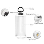 Tent Light Camping Lantern LED Hangning Lamp for Camping, Hiking, Outages - Black