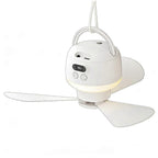 Camping Fan USB Rechargeable Tent Fan with Remote Control LED Light 5 Speeds Timer Portable Ceiling Fan for Camping