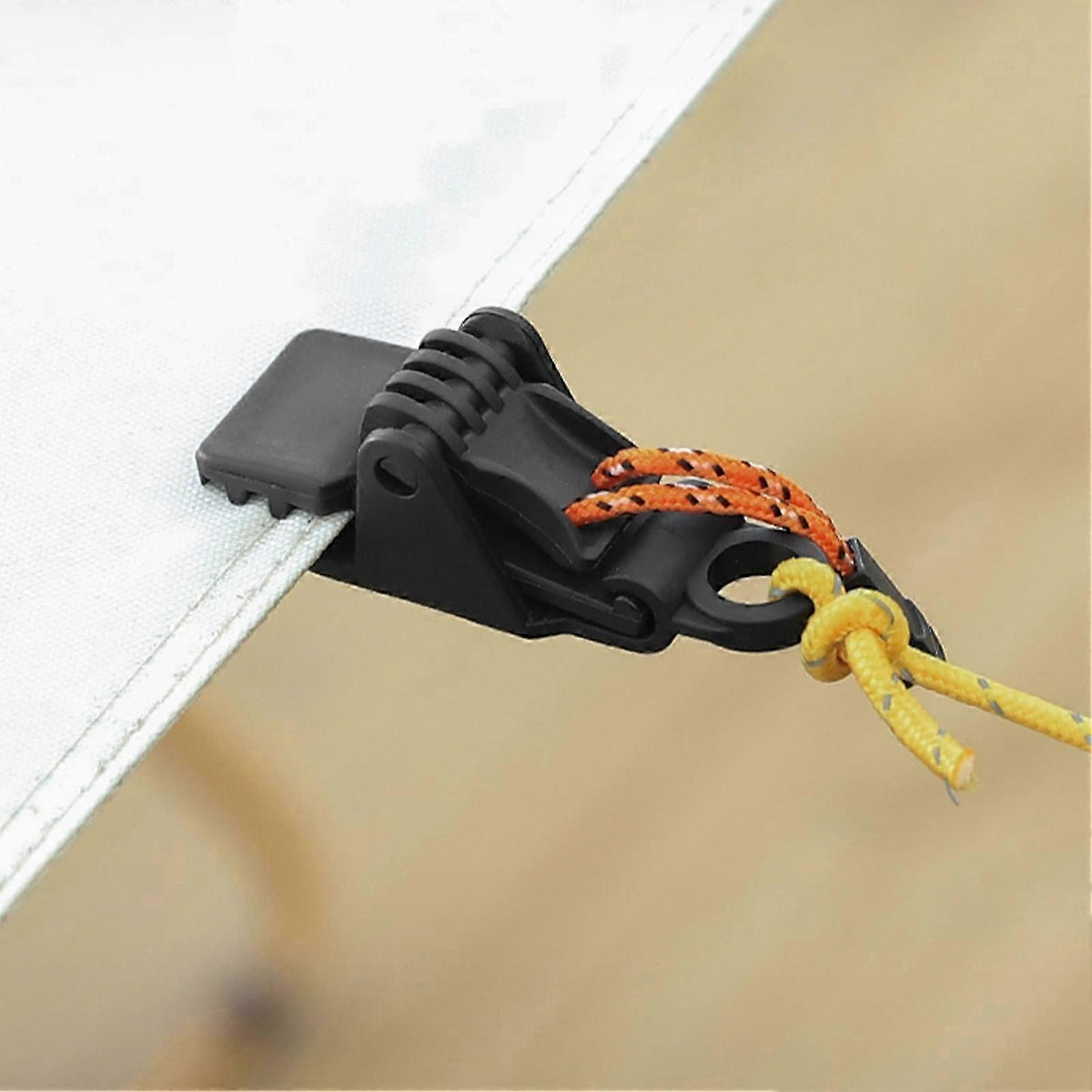 4pcs Rustproof Tent Clip Plastic Clamp for Awning Secure Outdoor Camping