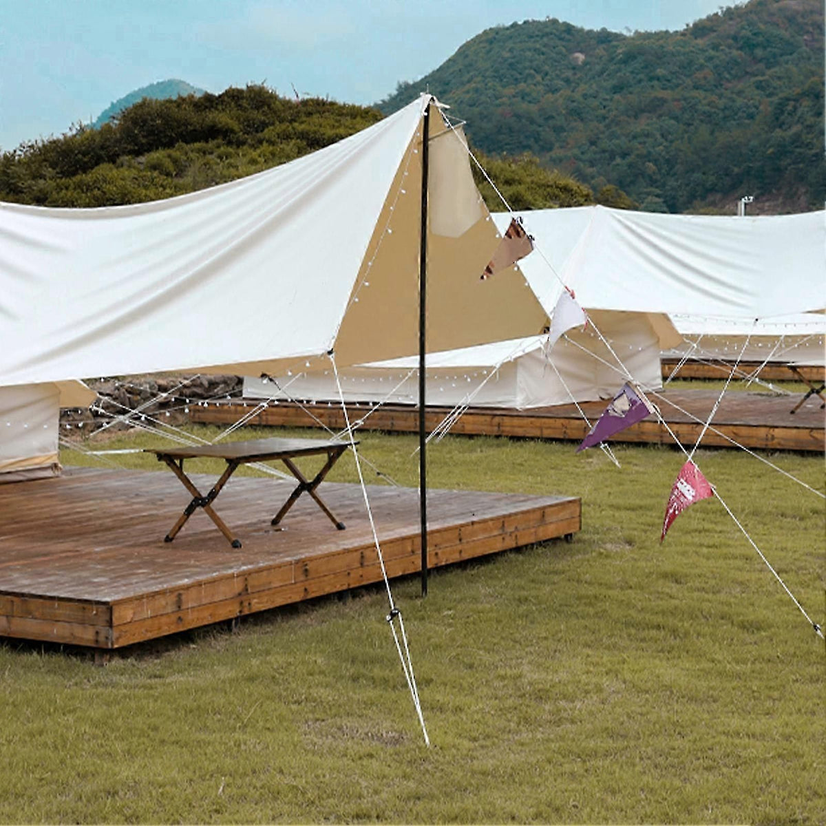 4pcs Rustproof Tent Clip Plastic Clamp for Awning Secure Outdoor Camping