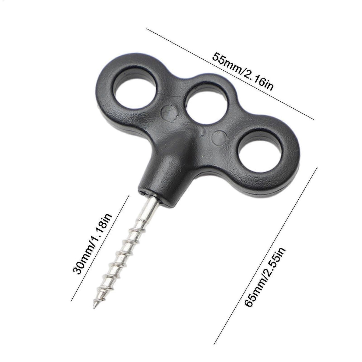 4pcs Camping Tent Stakes Screw‑In Metal Pegs, Lightweight Rust‑Resistant Windproof Stakes for Outdoor Use