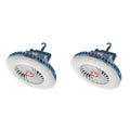 2X Portable Camping Fan with LED USB Rechargeable Battery Operated Fan for Tent Car Emergency