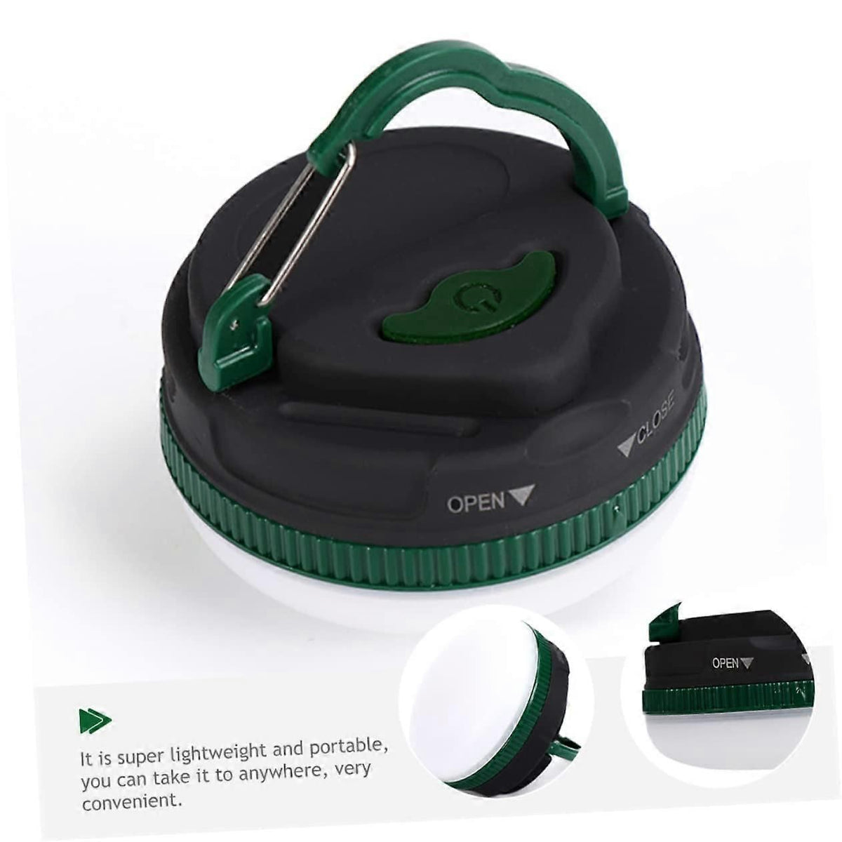 2pcs LED Camping Lantern Battery Powered with Hook Hanging Design for Tent, Outdoor Emergency Light
