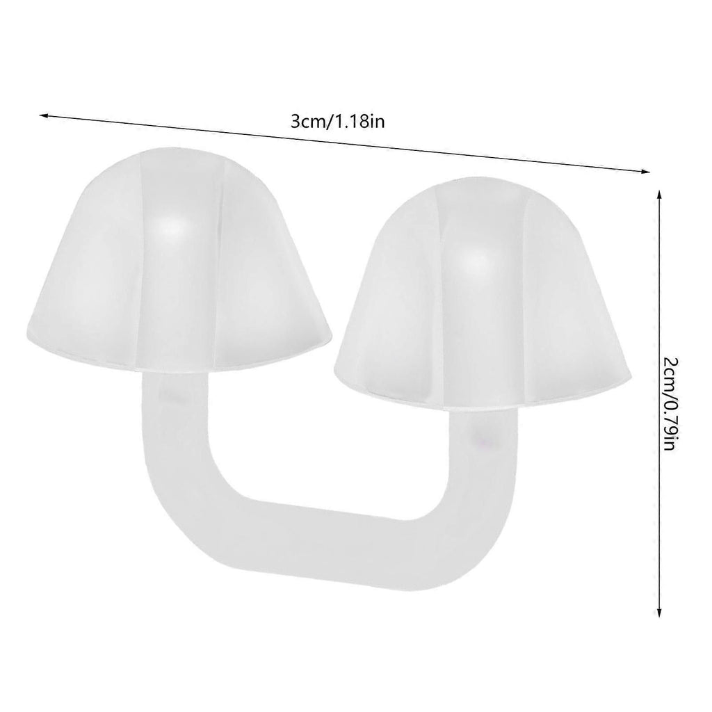 Swimming Nose Clip Silicone Nose Plug, Comfortable Adjustable Nose Clip for Swimming, Diving, Training and Water Sports - Transparent