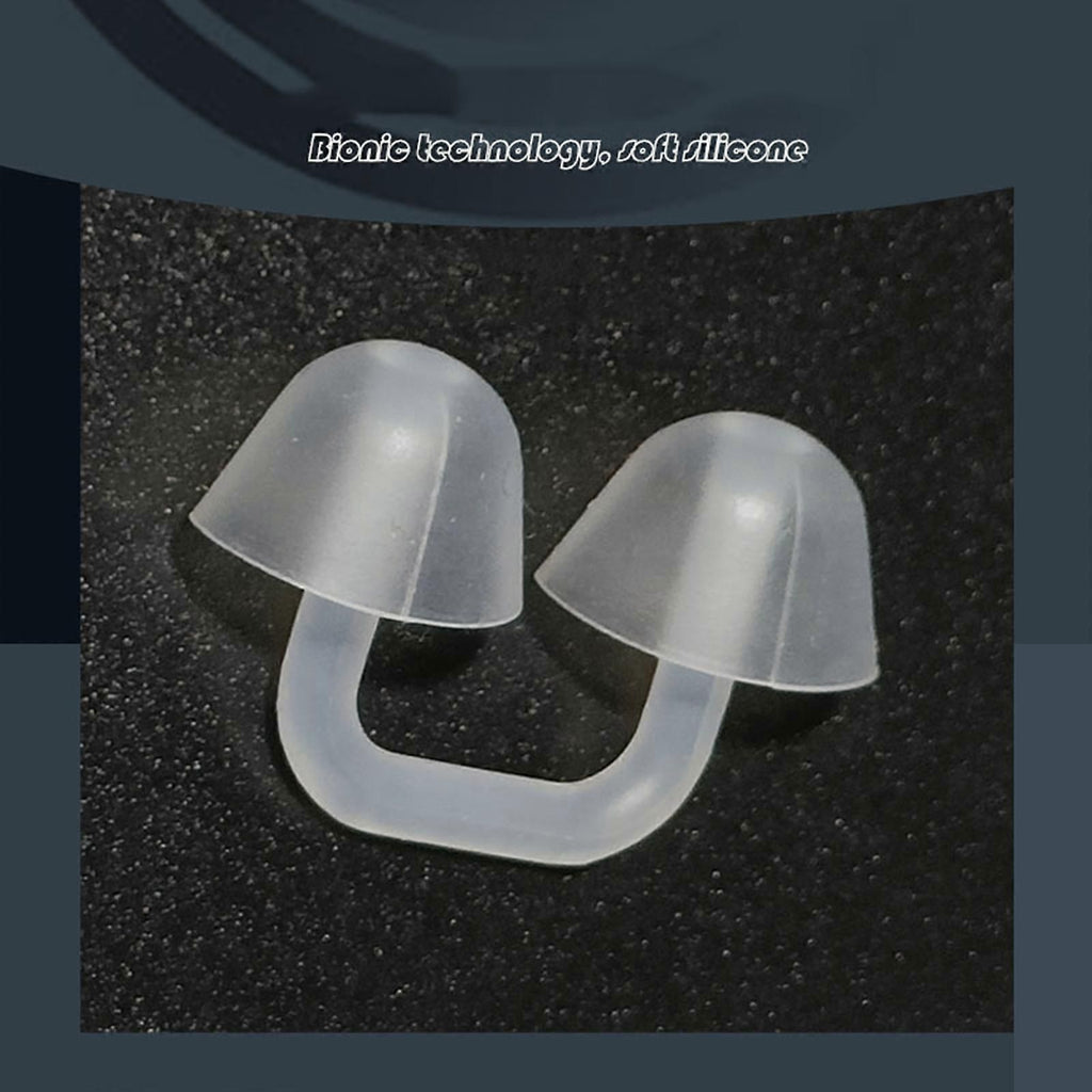 Swimming Nose Clip Silicone Nose Plug, Comfortable Adjustable Nose Clip for Swimming, Diving, Training and Water Sports - Transparent