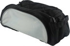Large Capacity Waterproof Bike Saddle Bag for Electric Bikes with Reflective Strip and Shoulder Strap - Black