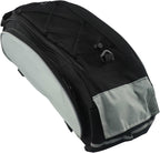 Large Capacity Waterproof Bike Saddle Bag for Electric Bikes with Reflective Strip and Shoulder Strap - Black