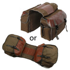 Bicycle Pannier Bag, Durable Rear Rack Storage Bag with Double Side Design for Mountain Bike, Road Bike, Folding Bike and Cycling Accessories - Khaki