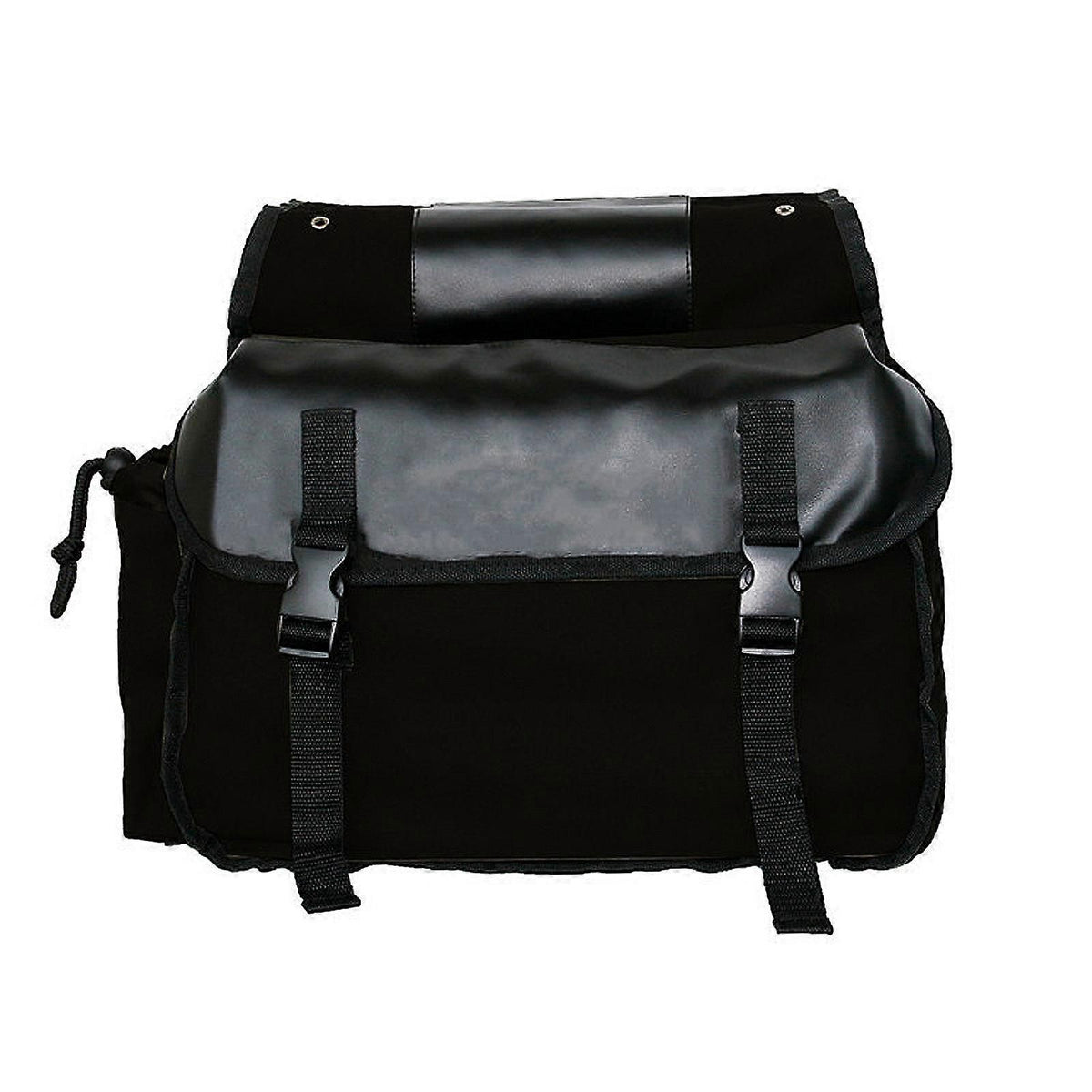 Bicycle Pannier Bag, Durable Rear Rack Storage Bag with Double Side Design for Mountain Bike, Road Bike, Folding Bike and Cycling Accessories - Black