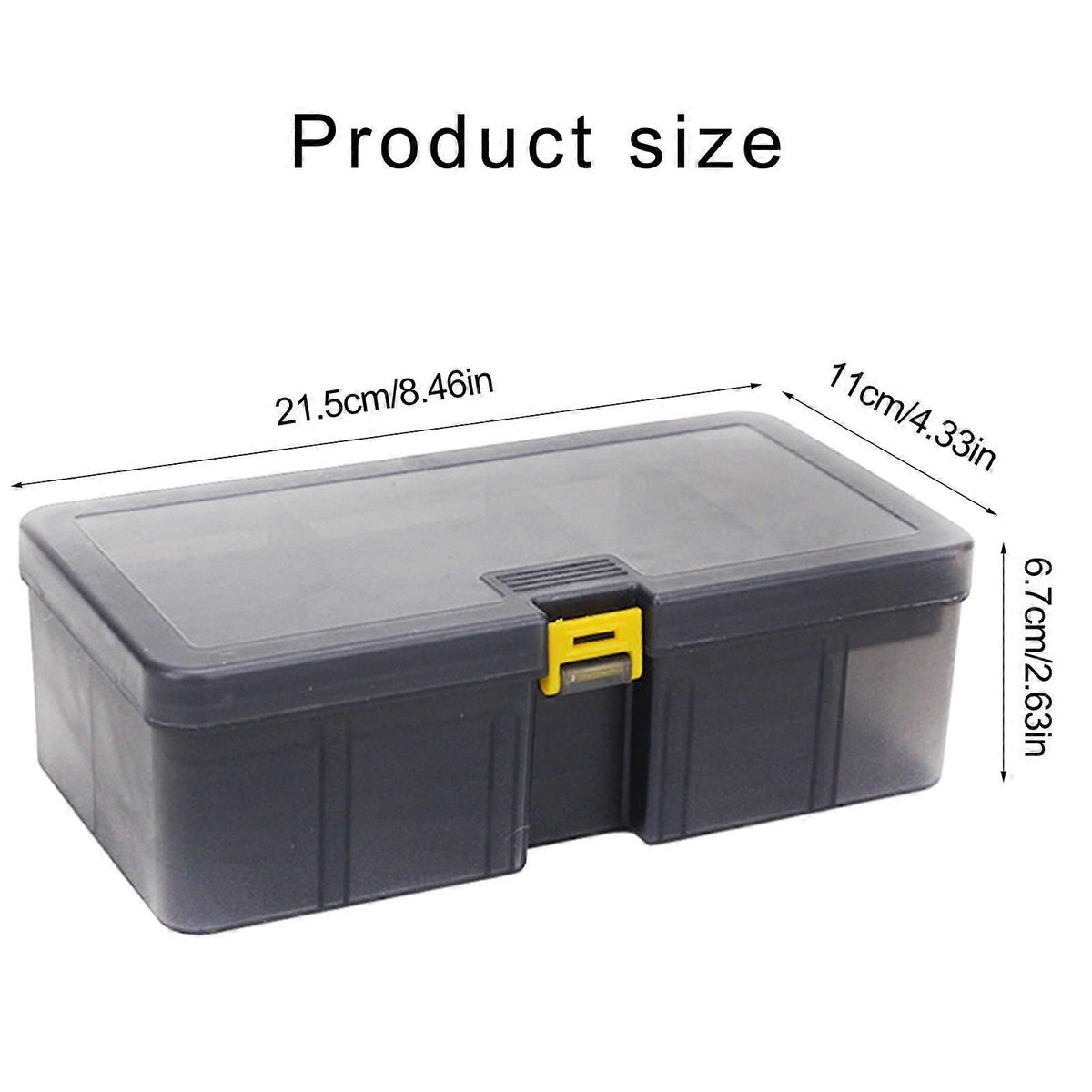 Grids Fishing Tackle Box, Waterproof Seal Fishing Tackle Storage Box Baits Storage Case with Compartments Structure