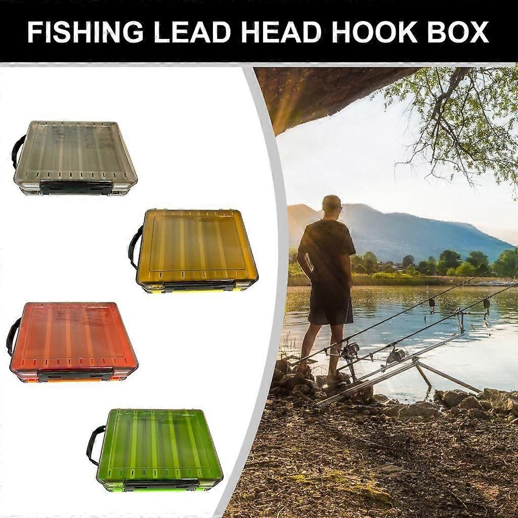 Fishing Lures Baits Hook Case Tackle Organizers Terminals Fishing Tackle Box - Orange