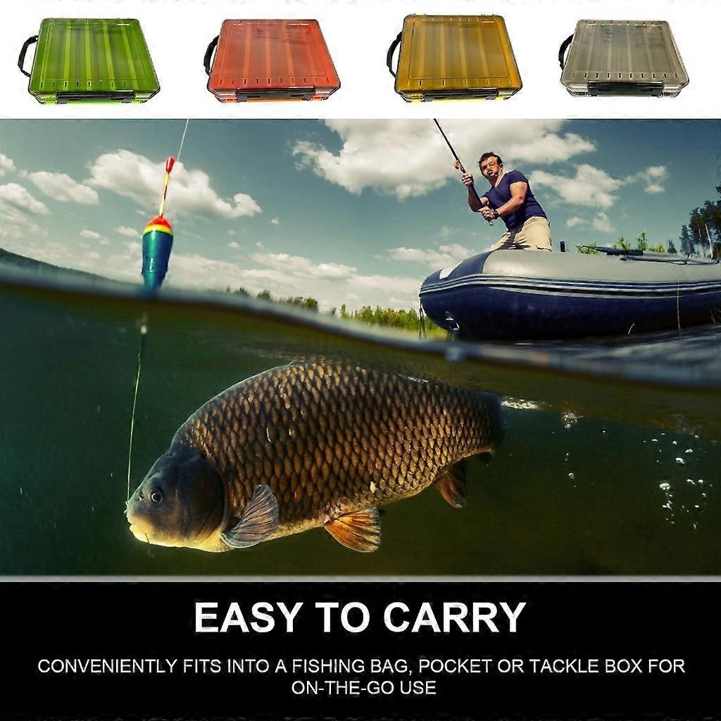 Fishing Lures Baits Hook Case Tackle Organizers Terminals Fishing Tackle Box - Light Brown