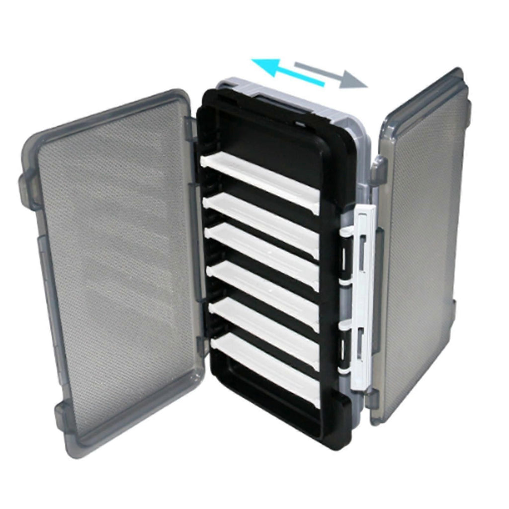 Fish Baits Storage Case with Detachable Compartments Grids Fishing Tackle Storage Box Seal Waterproof Fishing Tackle Box - Yellow