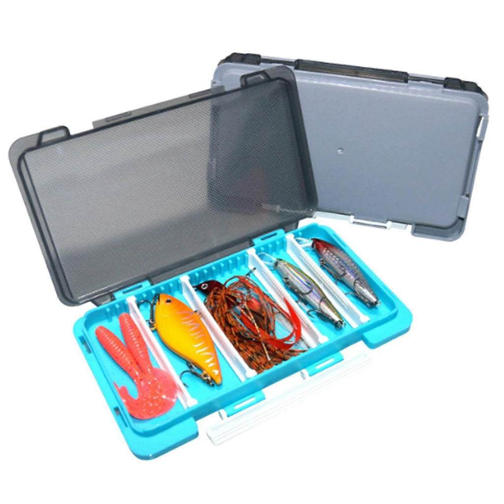 Fish Baits Storage Case with Detachable Compartments Grids Fishing Tackle Storage Box Seal Waterproof Fishing Tackle Box - Yellow