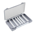 Fish Baits Storage Case with Detachable Compartments Grids Fishing Tackle Storage Box Seal Waterproof Fishing Tackle Box - Grey