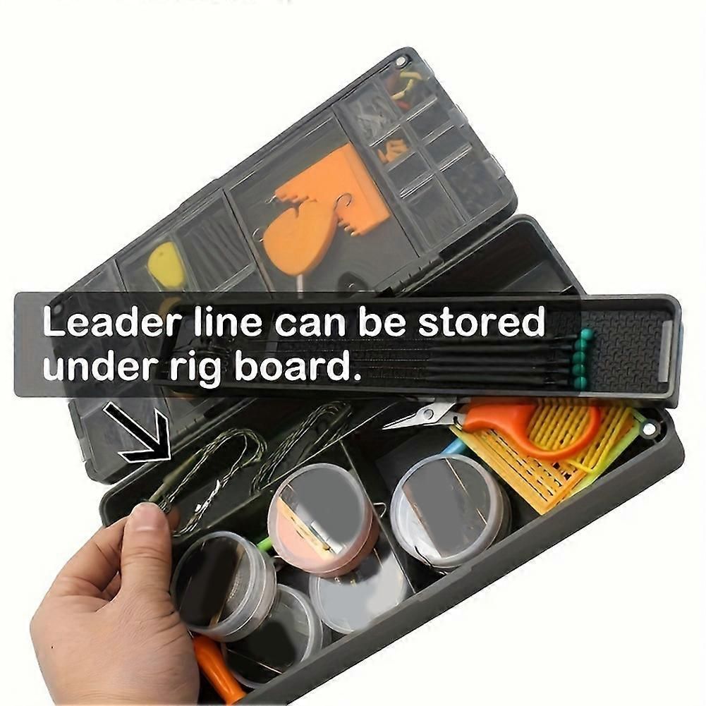 Fishing Box Carp Fishing Tackle Box Lure Hook Line Feeder Plastic Storage Case Carp Fishing Hook Group Box Tackle