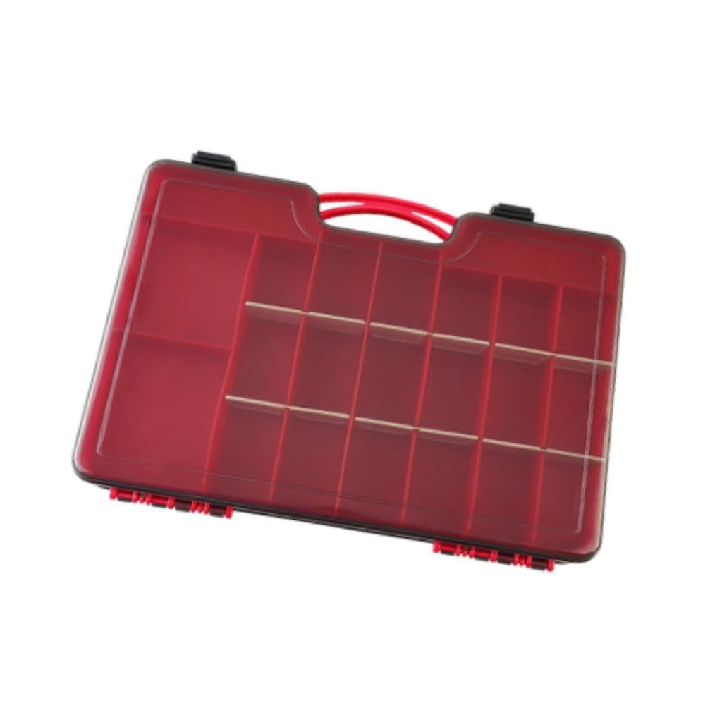 Fishing Tackle Box Organizer with Removable Dividers,44 Grids,Fishing - Red