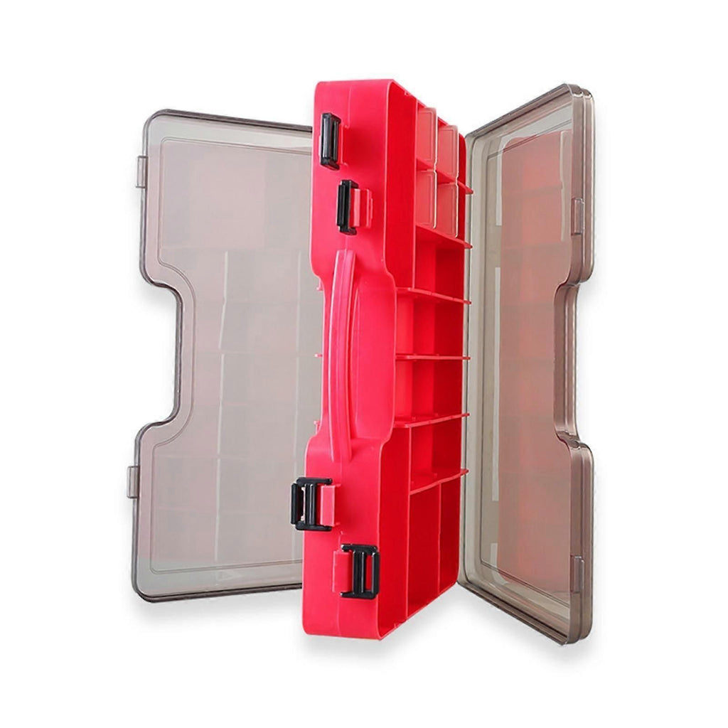 Fishing Tackle Box Organizer with Removable Dividers,44 Grids,Fishing - White