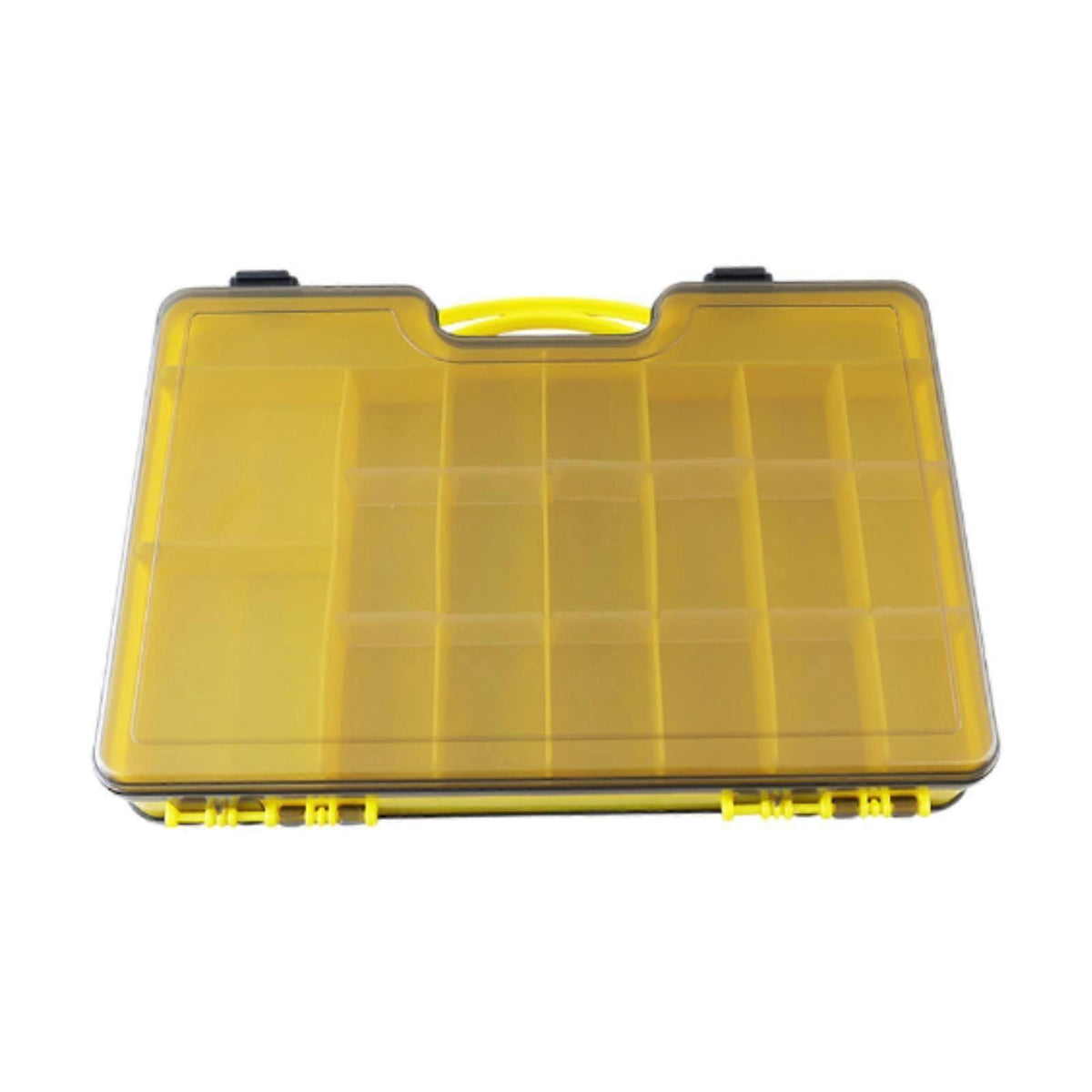 Fishing Tackle Box Organizer with Removable Dividers,44 Grids,Fishing - Yellow