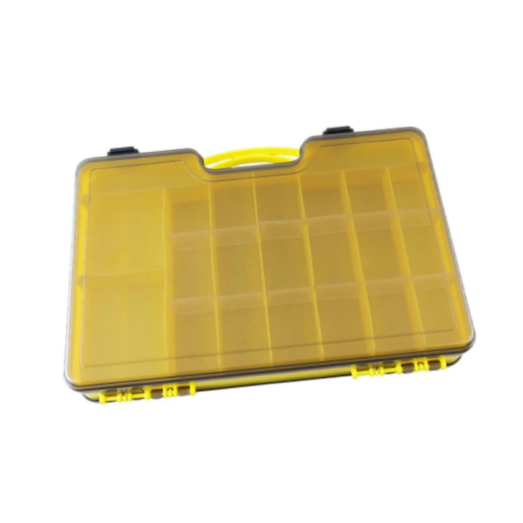 Fishing Tackle Box Organizer with Removable Dividers,44 Grids,Fishing - Yellow
