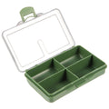 Fishing Tackle Box 2 Pack, Small Fishing Accessories Storage Case with Fixed Compartments, Compact Fishing Hook Bait Lure Organizer, PP Tackle Container - 2 Compartments