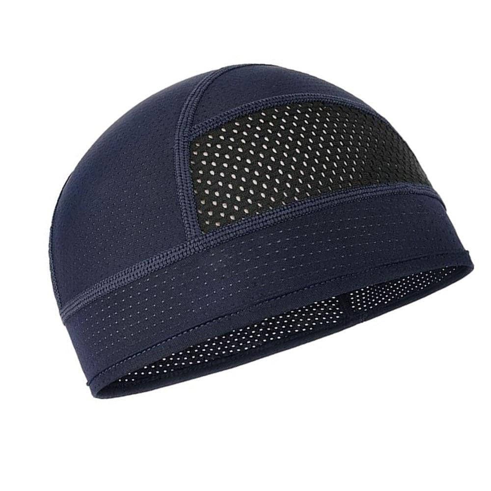 Skull Cap Helmet Liner - Cycling & Motorcycle Cap for Under Helmet Use Navy Blue