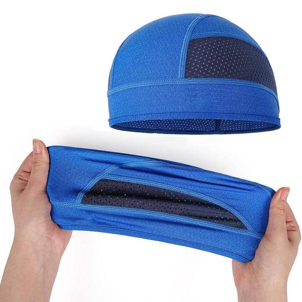 Skull Cap Helmet Liner - Cycling & Motorcycle Cap for Under Helmet Use Navy Blue