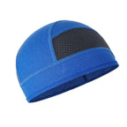 Skull Cap Helmet Liner - Cycling & Motorcycle Cap for Under Helmet Use Blue