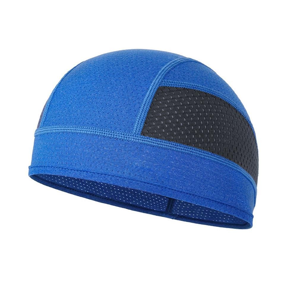 Skull Cap Helmet Liner - Cycling & Motorcycle Cap for Under Helmet Use Blue