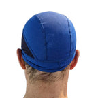 Skull Cap Helmet Liner - Cycling & Motorcycle Cap for Under Helmet Use Blue
