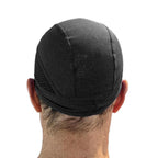 Skull Cap Helmet Liner - Cycling & Motorcycle Cap for Under Helmet Use Black