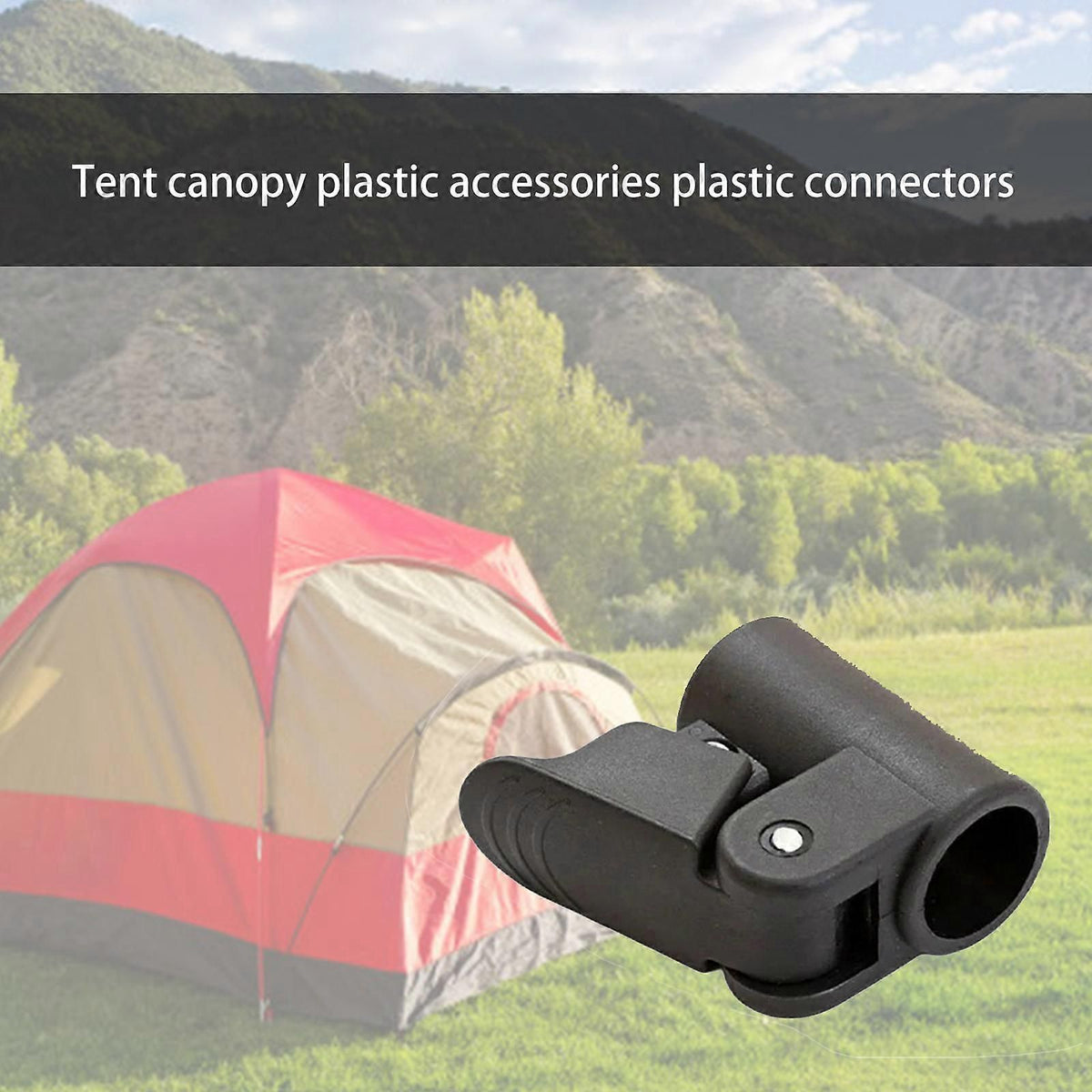 4Pcs Outdoor Tent Accessories for Camping Tent Rod, Tent Adapter Tent Part Tent Building Connector Tent Rod Support Connector