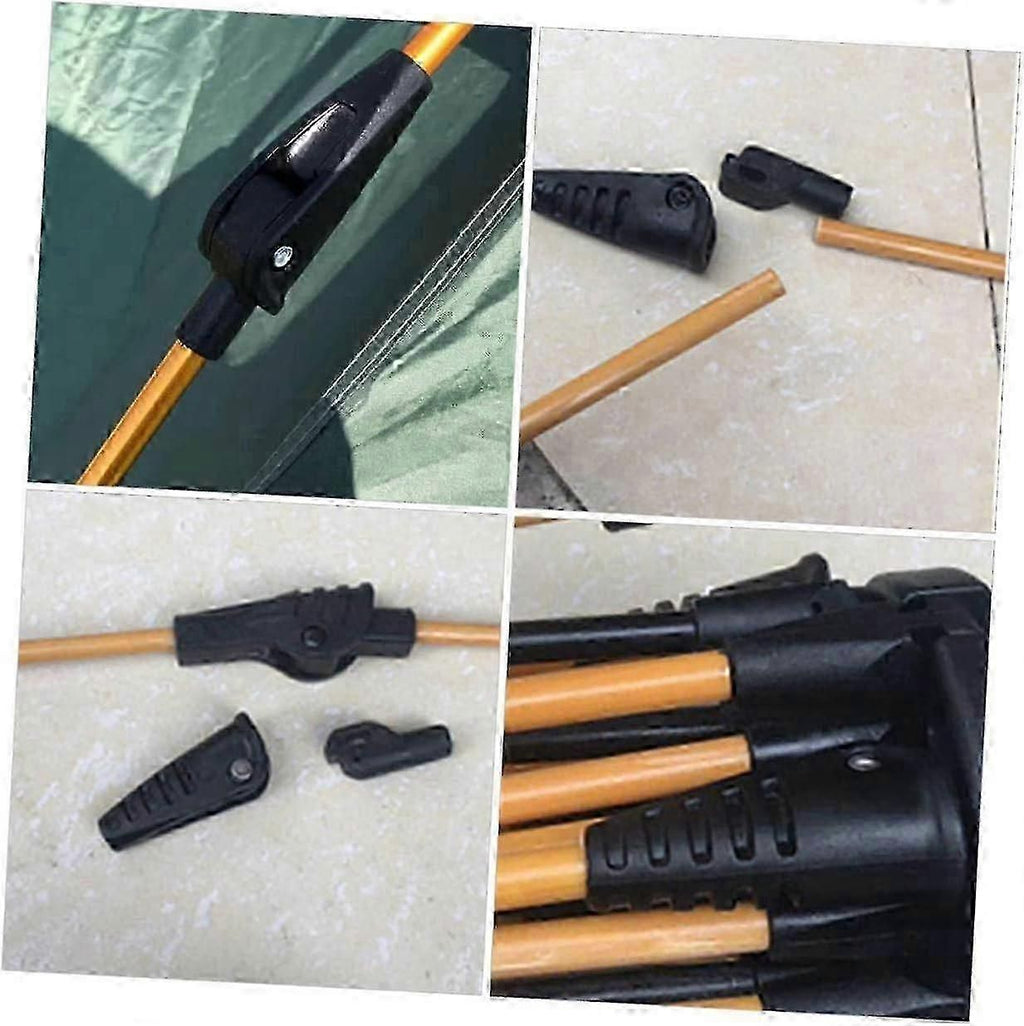 4Pcs Tent Pole Connectors Nylon Tent Support Rod Joints Camping Accessories - 8.5 mm Inner Diameter