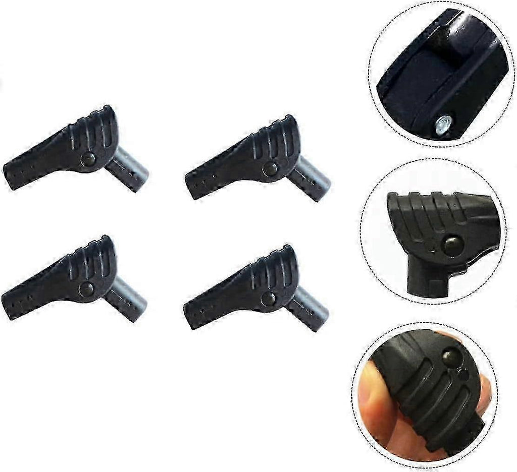 4Pcs Tent Pole Connectors Nylon Tent Support Rod Joints Camping Accessories - 11 mm Inner Diameter
