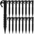 50pcs Plastic Tent Stakes 14.5cm Heavy Duty Ground Pegs for Camping Hiking Outdoor