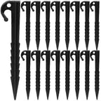 50pcs Plastic Tent Stakes 14.5cm Heavy Duty Ground Pegs for Camping Hiking Outdoor